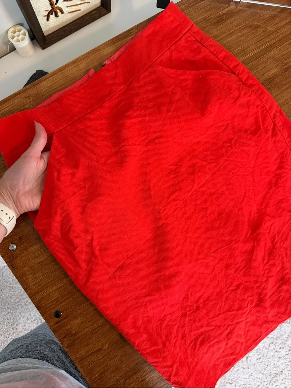 J. Crew Vibrant Red Pencil Skirt